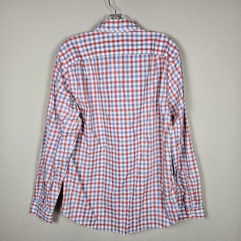 J.Crew Button Down Mens M Gingham Light Weight Shirt Long Sleeve Plaid Cotton - Picture 13 of 14